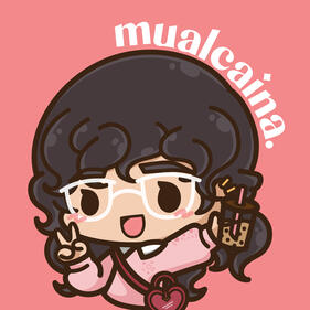 Girl drinking boba milk tea